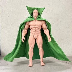 SU-MF-MRMIR: Custom wired green fabric cape for McFarlane Mister Miracle Figure