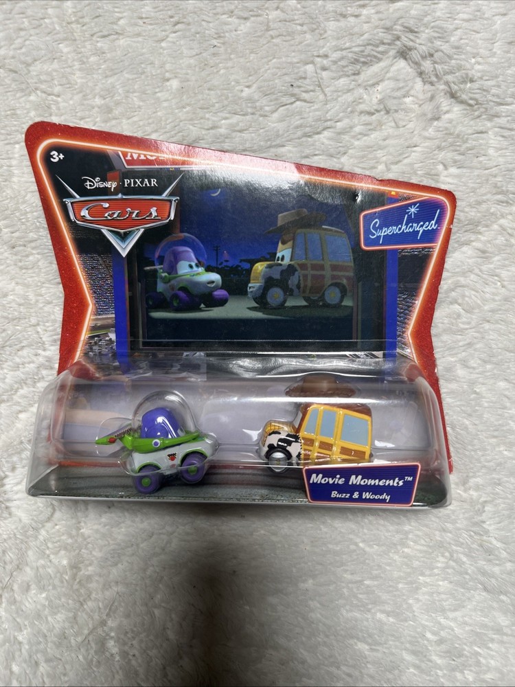 NEW Disney Pixar Cars Movie Moments Supercharged Buzz & Woody die-cast