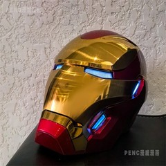 New Iron Man MK50 Helmet 1/1 Wearable Halloween Cosplay Toys Mechahead Automatic