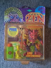 Zen Intergalactic Ninja-Lord Contaminous Figure JusToys 1991-SEALED-W/Comic Book