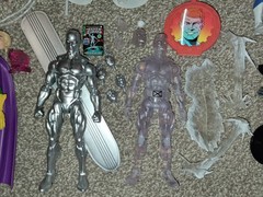 Marvel Legends Lot Mysterio Cartoon Maximum Spiderman Silver Surfer Moon Knight