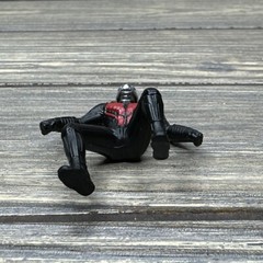 Marvel Avengers Infinity War Ant-Man Plastic Figure Black Suit Silver Helmet