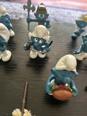 Schleich Smurf Pre Owned Lot 16 Pieces 13 Figurines 1979-1980s