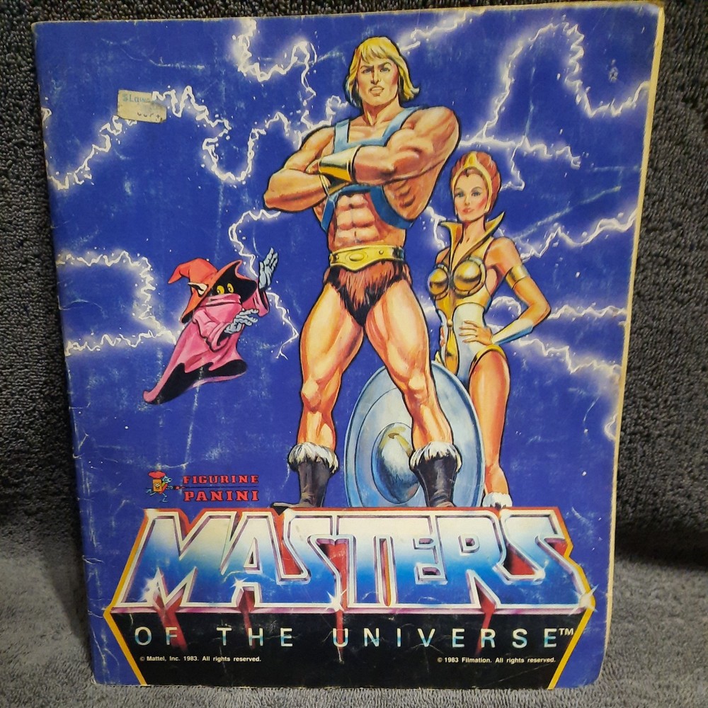 He-man Panini Sticker Book vtg Masters of the Universe