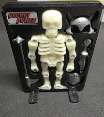 COMPLETE Sega Pocket Power Glo-Bones Skeleton 100% Figure & Items RARE 1988 Tyco
