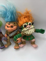Battle Trolls lot of 3 Hasbro 1992 Battle trolls Military Frankenstein Viking