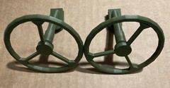 GI Joe Jeep 7000 Repro Qty 1 3D Printed Hasbro 12” Jeep Steering Wheel and Stem