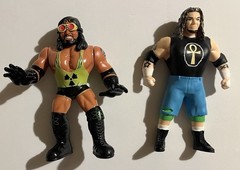 Chela Toys Retro Adam Bomb Major Bendies Raven Lot Wwe Wwf Wcw Ecw Hasbro