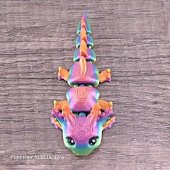 Mini Axolotl 3D Printed Articulated Flexi Fidget Desk Pet Toy 2.5 Inch