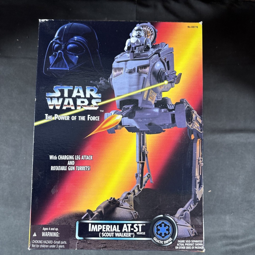 IMPERIAL AT-ST SCOUT WALKER STAR WARS POWER OF THE FORCE ACTION FIGURE NEW 1:18