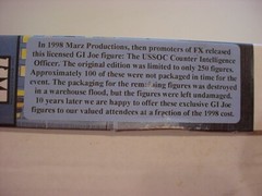 rare MIB FX 98 Spec Ltd Ed/250 G.I.JOE USSOC Counter BLACK Intelligence Officer