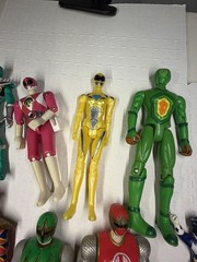Power Rangers Action Figure Lot MMPR Dino Thunder Ninja Storm Mystic Force 8