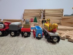 HUGE Vintage Thomas & Friends Trains Wooden Railway Mixed Lot Tracks 70+ Pieces