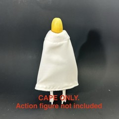 White Wired Cape W/ Fur Marvel Legends Emma Frost 6” Action Figure Custom X-men