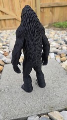 Bigfoot, Sasquatch, 10″ Tall, Black, Plastic, Creature, Action Figure Figurine