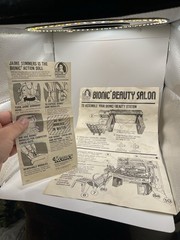 Vintage Bionic Woman Beauty Salon 1976 w/ Jamie Sommers Doll Incomplete READ