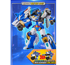 Metal Cardbot W BLUECOP W Transforming Patrol Car Robot Korean Toy 2025