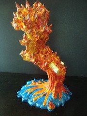FLAME HAND Custom Kidrobot Santa Cruz Skateboards Screaming Hand Figure