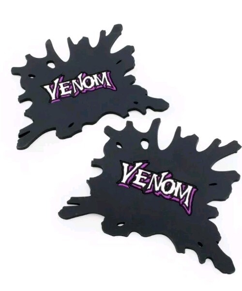 Vemon Exclusive Marvel Vemon 2pc Rubber Non-slip Black Goo Splat Coaster Set
