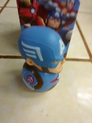 Marvel Rockerz Mini CAPTAIN AMERICA Loose 2.25in * wobble bobble head minifigure
