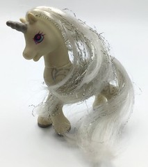 My Little Pony G2 Princess Silver Swirl SILVER Unicorn Horn Star Barrettes 1997