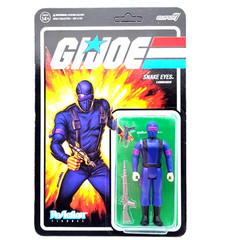 Super 7 G.I. Joe Reaction Figures Wave 1A Purple Snake Eyes.