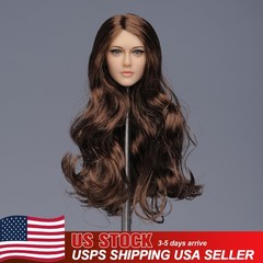 USA 1/6 Beauty Girl Head Sculpt Carved For 12″ Female PH TBL Action Figure Body