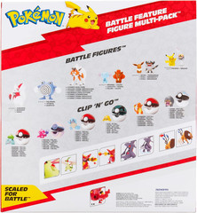 Pokemon Battle Feature Figure 4 Pack – Features Four 4.5-Inch Battle Ready Figur