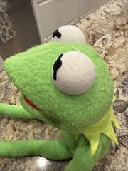 Applause Plush Kermit the Frog Poseable Jim Henson Muppets 19” Wire Arms & Legs