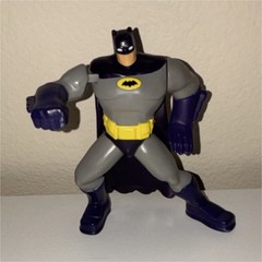 DC Comics Batman Action Figure Gray Black Yellow Purple Plastic Comic Book Hero