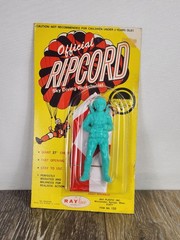 RARE Vintage Official Ripcord Sky Diving Parachutist Toy – SEALED
