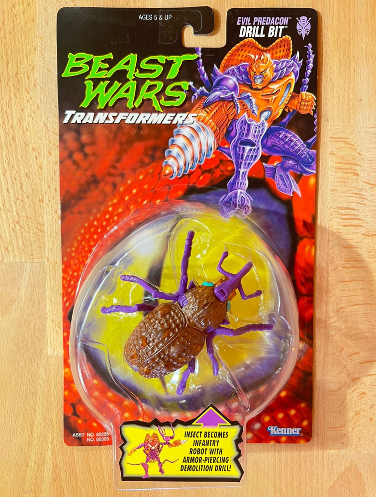 Beast Wars Transformers Drill Bit Predacon Kenner 1996 Action Figure NEW SEALED