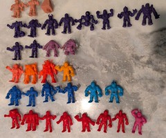 Vintage Lot of 56 Flesh Color Muscle Men M.U.S.C.L.E. Figures Mattel 1 Transform