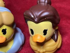 Disney Duckalooz Lot of 2 Just Play Rubber Ducks Belle Cinderella 3” Princess