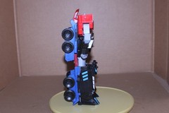 USED Transformers Robots in Disguise Mega Optimus Prime Large Action Figure 2015
