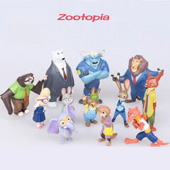 Amazing 12Pcs/Set Zootopia Animals Action Figure Toys Rabbit Judy Hopps Fox Nick