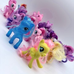 My Little Pony Lot Of 15 Brushable 3.5″ Mini Figures MLP Hasbro Various Years
