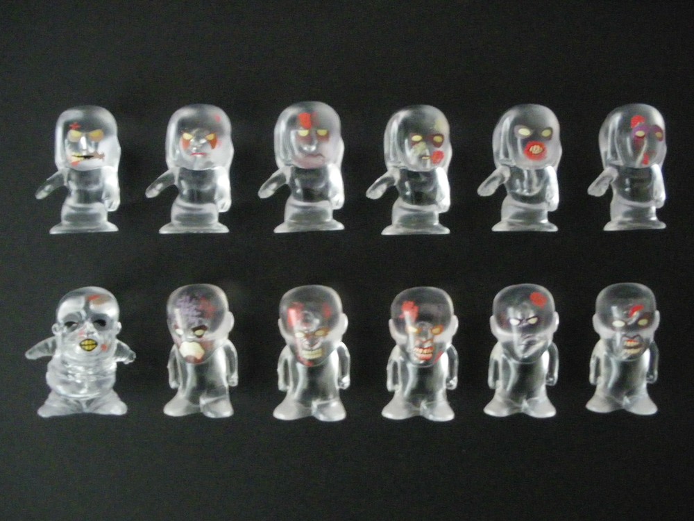Bulls i Toys The Walking Dead CHIBIS Complete 12 Clear Walkers Mini Figurine Set