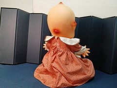 Vintage Kewpie Doll Sofubi 60cm Green Wings Showa Retro Japan Large Figure