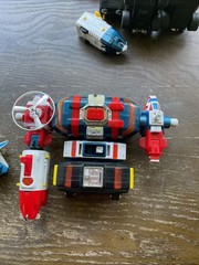 Vintage Voltron Dairugger DX Parts Lot 1982 Bandai & Japan 14” Combiner