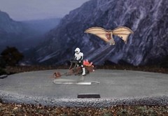 MICRO GALAXY SQUADRON STAR WARS FIGURE ROTJ ENDOR SET #LE0006