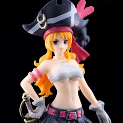 19.5cm Nami Black Clothes Action Figure Film Red Dress Up Figurine Pvc Model