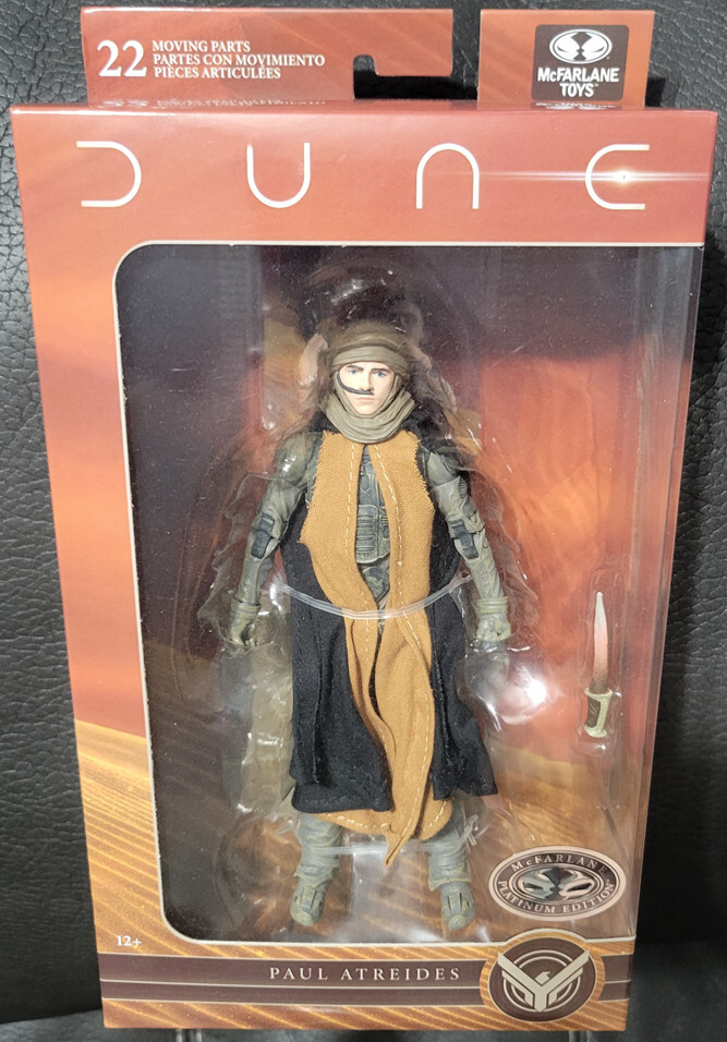 McFarlane DUNE Part Two Paul Atreides Timothée Chalamet Platinum Chase Variant