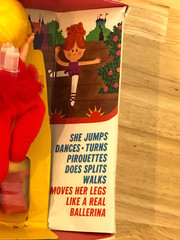 VINTAGE REMCO 1969 BETTY BALLERINA FINGER DING DOLL ACTION FIGURE ORIGINAL BOX