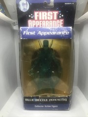 First Appearance Series 4 Blue Beetle Stealth Variant Action Figure Damaged Box