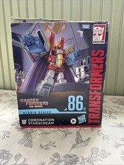 Studio Series 86-12 Coronation Starscream Action Figure Transformer Throne Cape