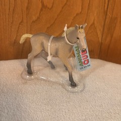 Animal Quest Gray Horse Foal Figure 4” Farm Stable Pony Toy New With Tag PVC