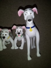 Vintage Justoys Bend-Ems 101 Dalmatians 6-Piece Gift Set: Bendable Figures