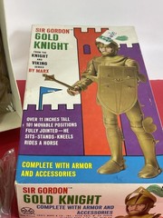 MARX SIR GORDON GOLD KNIGHT ACTION FIGURE 1960s MINT in box Factory Sealed Parts