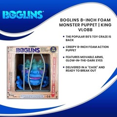 Boglins King Vlobb First Edition 8″ Monster Puppet Figure Sealed Retro Toy